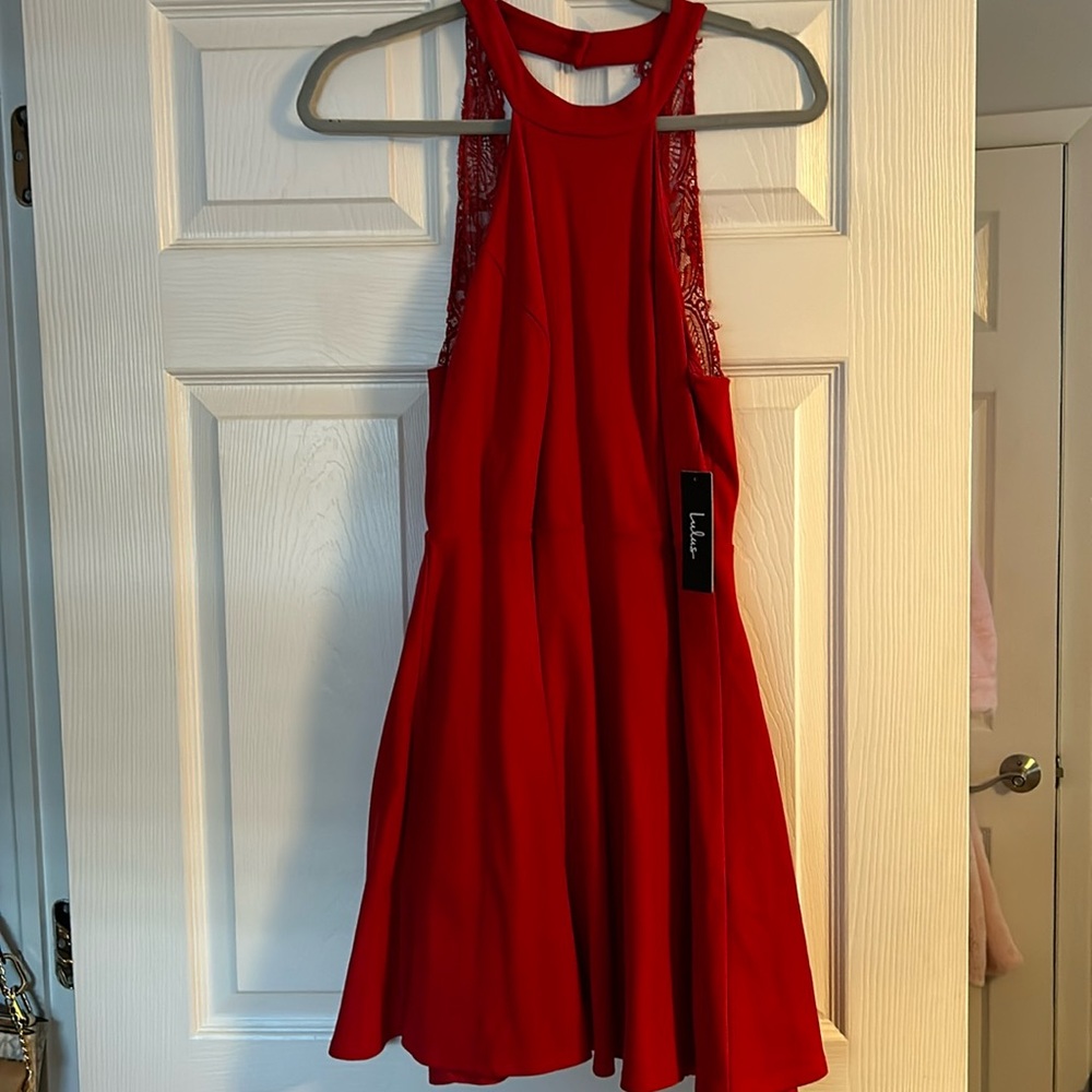 Lulu’s Fit & Flare Red Dress